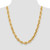 Image of 24" 14K Yellow Gold 10mm Diamond-cut Rope with Fancy Lobster Clasp Chain Necklace