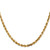 Image of 24" 14K Yellow Gold 4mm Diamond-cut Quadruple Rope Chain Necklace