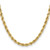 Image of 24" 14K Yellow Gold 5.5mm Semi-solid Diamond-cut Rope Chain Necklace