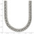 24 inch Stainless Steel 12.5mm Polished Double Curb Chain Necklace