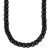24 inch Stainless Steel 7.5mm Polished Black IP-plated Chain Necklace