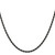 Image of 24" Stainless Steel Polished Black IP-plated 2.4mm Rope Chain Necklace
