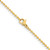 Image of 24" Stainless Steel Polished Yellow IP-plated 2mm Ball Chain Necklace