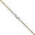 Image of 24" Sterling Silver And Vermeil 1.85mm Diamond-cut Rope Chain Necklace