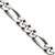 Image of 24" Sterling Silver Antiqued 9mm Figaro Chain Necklace