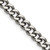 Image of 24" Titanium Polished 7.5mm Curb Chain Necklace with Lobster Clasp