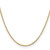 24" Yellow Rhodium over Brass 1.70mm Plated Rolo Chain Necklace