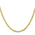 Image of 26" 10K Yellow Gold 3.35mm Diamond-cut Quadruple Rope Chain Necklace