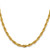 Image of 26" 10K Yellow Gold 5.4mm Semi-Solid Rope Chain Necklace