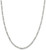 Image of 26" Sterling Silver 4mm Pave Flat Figaro Chain Necklace