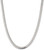 Image of 26" Sterling Silver 7mm Domed w/ Side Diamond-cut Curb Chain Necklace