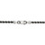 Image of 26" Sterling Silver Ruthenium-plated 2.5mm Rope Chain Necklace