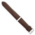 Image of 26mm 7.5" Brown Sport Leather White Stitch Silver-tone Buckle Watch Band