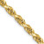 Image of 28" 14K Yellow Gold 4.5mm Diamond-cut Quadruple Rope Chain Necklace