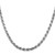 Image of 28" Sterling Silver Rhodium-plated 4.75mm Diamond-cut Rope Chain Necklace
