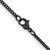 Image of 30" Stainless Steel Polished Black IP-plated 2.25mm Round Curb Chain Necklace