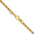 Image of 30" Stainless Steel Polished Yellow IP-plated 4mm Rope Chain Necklace