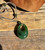 32mm Natural Untreated Nephrite Jade Cutout Oval Pendant