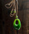 32mm Natural Untreated Nephrite Jade Cutout Oval Pendant
