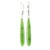 34mm Long Natural Untreated Nephrite Jade Drop Earrings (1794)