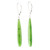 34mm Long Natural Untreated Nephrite Jade Drop Earrings (1794)