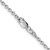 36" Sterling Silver Rhodium-plated 2.25mm Cable Chain Necklace