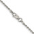 42" Sterling Silver 1.7mm Diamond-cut Rope Chain Necklace
