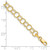 Image of 7" 5mm 10K Yellow Gold Triple Link Charm Bracelet