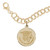 7" Gold-Plated Sterling Silver Charm Bracelet w/ COVID-19 Pandemic Graduation Charm by Rembrandt
