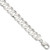 Image of 7" Sterling Silver 11.9mm Concave Beveled Curb Chain Bracelet