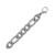 Image of 8" 11.8mm (7/16") Stainless Steel Figaro Chain - CLEARANCE