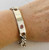 Image of 8" 300 Figaro ID Bracelet 925 Sterling Silver - LIMITED STOCK