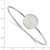 8" Sterling Silver Alpha Epsilon Phi Enamel Slip-on Bangle by LogoArt SS048