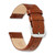 Image of 8mm 6.75" Havana Alligator Style Grain Leather Silver-tone Buckle Watch Band