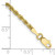 Image of 9" 10k Yellow Gold 2.25mm Shiny-Cut Rope Chain Anklet