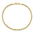 Image of 9" 10k Yellow Gold 2.25mm Shiny-Cut Rope Chain Anklet