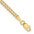 9" 14K Yellow Gold 2.3mm Beveled Curb Chain Anklet