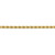 Image of 9" 14K Yellow Gold 3.5mm Shiny-Cut Rope with Lobster Clasp Chain Anklet