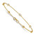Image of 9" 14K Yellow Goldy True Origin 0.52ctw Lab-Created Diamond Rolo Station Anklet Image of 9" 14K Yellow Goldy True Origin 0.52ctw Lab-Created Diamond Rolo Station Anklet