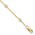 Image of 9" 14K Yellow Goldy True Origin 0.52ctw Lab-Created Diamond Rolo Station Anklet Image of 9" 14K Yellow Goldy True Origin 0.52ctw Lab-Created Diamond Rolo Station Anklet