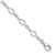 Image of 9" Sterling Silver Solid Polished Fancy Cutout Link Anklet