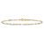 Image of 9"+1" 10K Yellow & White Gold Polished Fancy Link Anklet