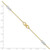 Image of 9"+1" 10K Yellow & White Gold Polished Infinity Symbol Anklet