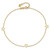 9"+1" 14K Yellow Gold Adjustable Star Anklet