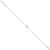 Image of 9"+1" 14K Yellow Gold Polished Captains Wheel Anklet