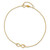 Image of 9"+1" 14K Yellow Gold Polished Infinity Anklet