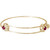 Adjustable Sterling Silver Insightful Bangle Charm Bracelet July Zirconia by Rembrandt — additional view