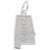 Image of Alabama Map Charm (Choose Metal) by Rembrandt