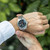 Image of ArmourLite Field Series Tritium Mens Watch AL101 - Swiss Made - 42mm - Black Dial White Numbers - Shatterproof Armourglass - Steel Band