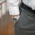 Image of ArmourLite Field Series Tritium Mens Watch AL101 - Swiss Made - 42mm - Black Dial White Numbers - Shatterproof Armourglass - Steel Band